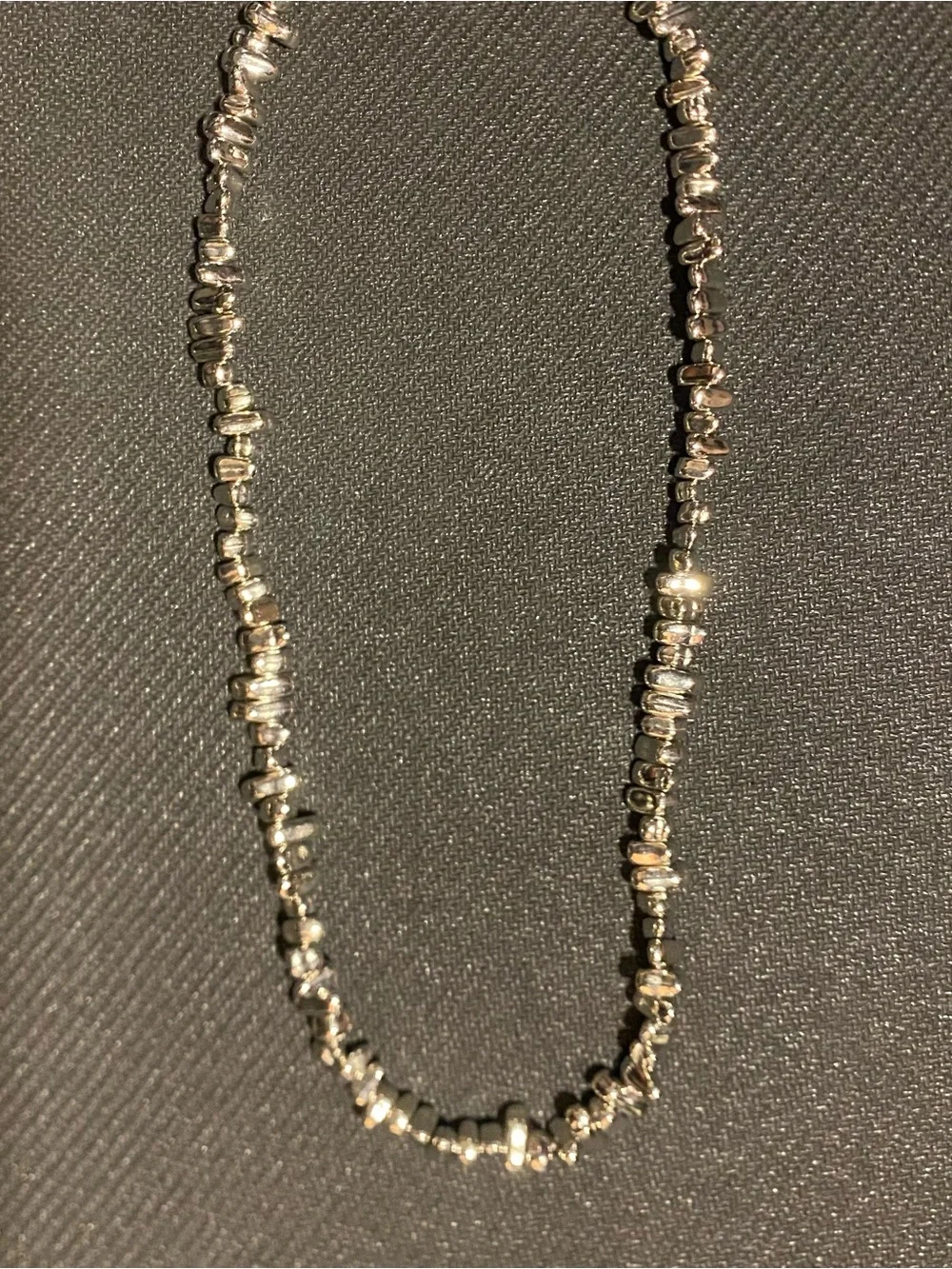 Silver-Tone Seaside Cross Chain